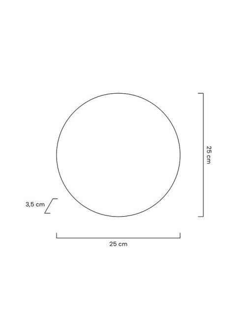 Lampa ścienna SHADOW SUN 30 cm - metal