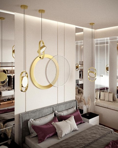 Lampa wisząca SPINNER 19 złota