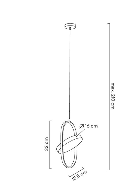 Lampa wisząca SPINNER 19 złota