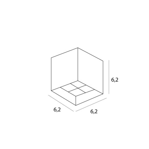 LAMPA SUFITOWA X-LINE 6cm x 6cm