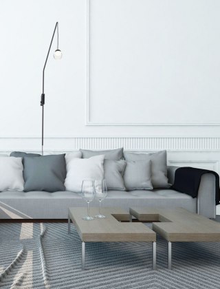 KINKIET ZOOM 90cm, CZARNY