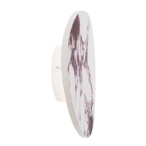 KINKIET MARBLES 28 cm, BIAŁY MARMUR