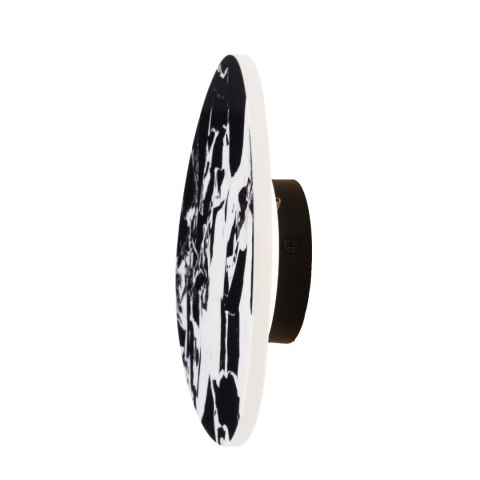 KINKIET MARBLES 18CM, CZARNY MARMUR