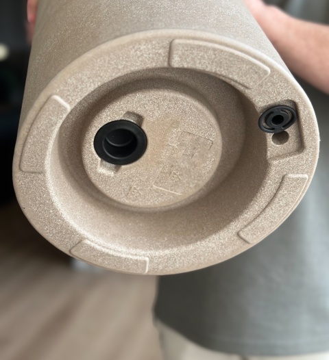 Donica EARTH Bold śr. 48cm x wys. 60cm, strukturalna, nowoczesna