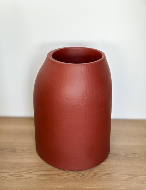 Donica EARTH Bold śr. 48cm x wys. 60cm, strukturalna, nowoczesna