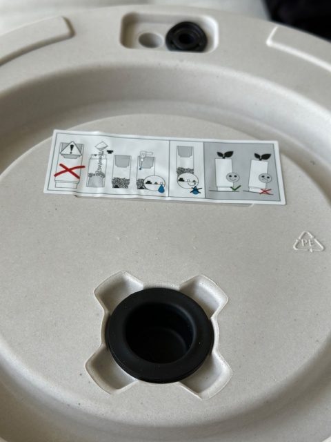 Donica EARTH Bold śr. 48cm x wys. 60cm, strukturalna, nowoczesna