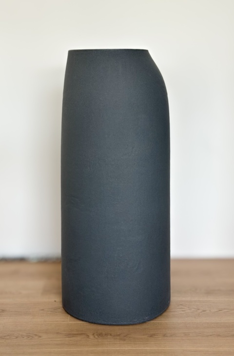 Donica EARTH High śr. 46cm x wys.100cm, wysoka, strukturalna,nieregularna forma