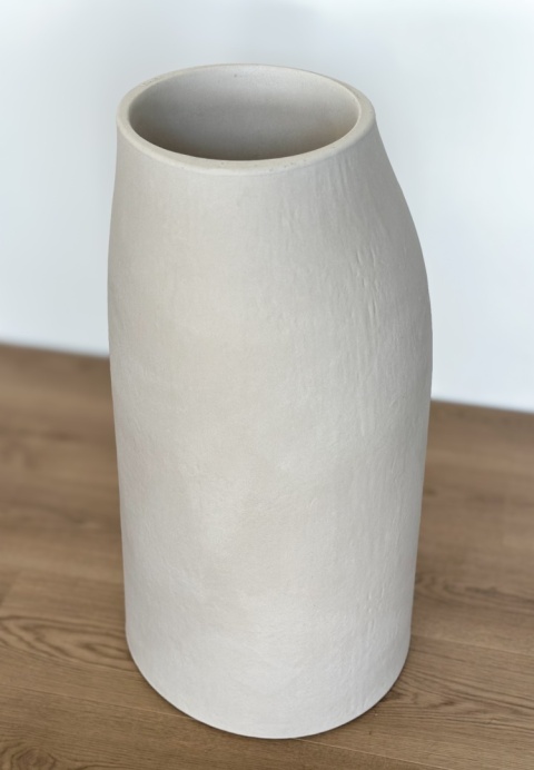 Donica EARTH Middle śr. 38cm x wys. 70cm, wysoka, strukturalna, nieregularna forma