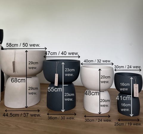 Donica GOBLET Round, kształt kielicha, dwustronna, nowoczesna
