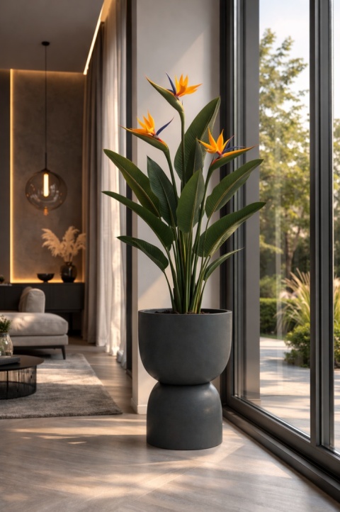 Donica GOBLET Round, kształt kielicha, dwustronna, nowoczesna