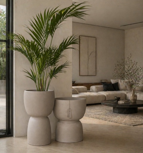 Donica GOBLET Slim, kształt wąskiego kielicha, dwustronna, nowoczesna