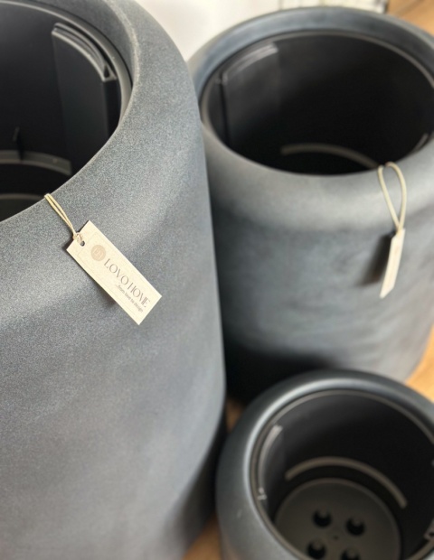 Donica TUBB, tarasowa, duża, nowoczesny kształt, okrągła