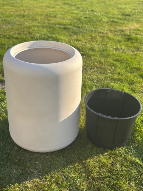 Donica TUBB, tarasowa, duża, nowoczesny kształt, okrągła