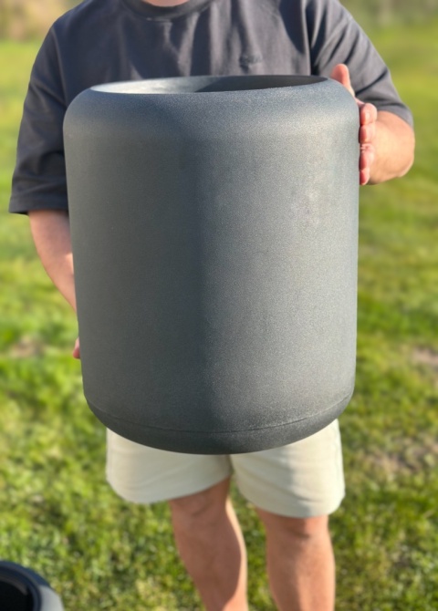 Donica TUBB, tarasowa, duża, nowoczesny kształt, okrągła