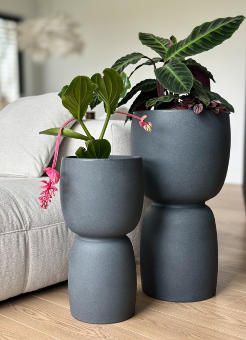 Donica GOBLET Slim, kształt wąskiego kielicha, dwustronna, nowoczesna