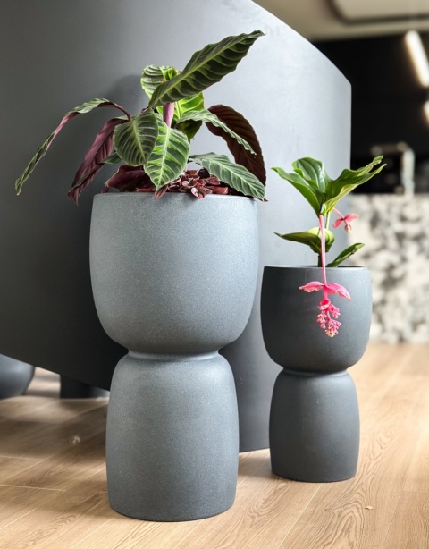 Donica GOBLET Slim, kształt wąskiego kielicha, dwustronna, nowoczesna