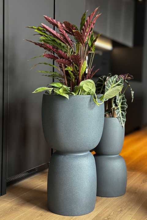 Donica GOBLET Slim, kształt wąskiego kielicha, dwustronna, nowoczesna