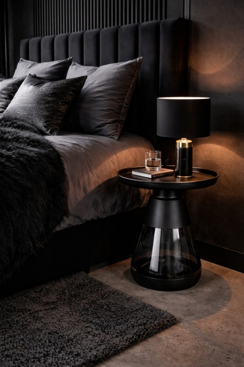 KARE stolik kawowy/pomocniczy BOTTIGLIA SMOKE 50 czarny