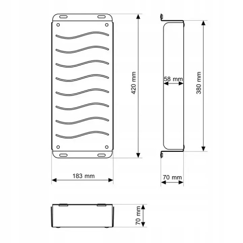 Koszyk ociekowy/durszlak do zlewozmywaka, stal nierdzewna, podwieszany, ociekacz