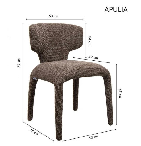 Krzesło APULIA brązowe