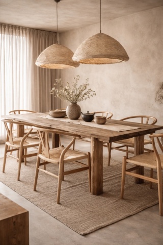 Krzesło WISHBONE natural - drewno bukowe, naturalne włókno