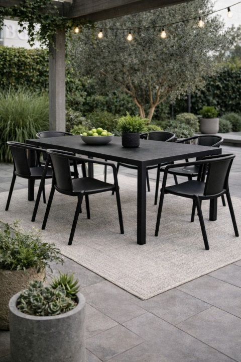 MODESTO krzesło AIR czarne - polipropylen