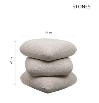 Pufa STONES beżowa