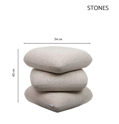 Pufa STONES beżowa