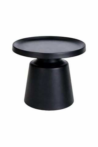 Stolik kawowy ROOK large 70 cm czarny metal