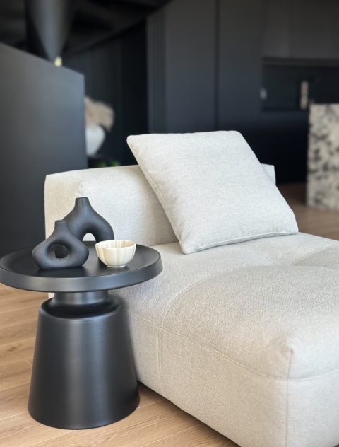 Stolik kawowy ROOK small 50 cm czarny metal