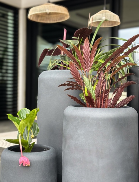 Donica TUBB, tarasowa, duża, nowoczesny kształt, okrągła