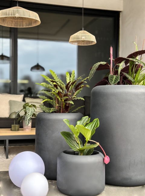 Donica TUBB, tarasowa, duża, nowoczesny kształt, okrągła