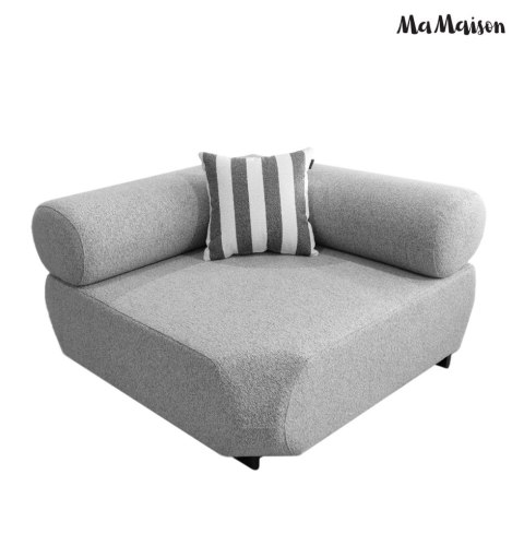MaMaison sofa ogrodowa ALEXANDER szara (poduszki i pokrowiec w zestawie)