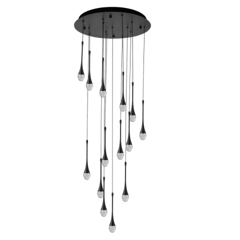 Lampa wisząca na antresolę, 400cm czarna