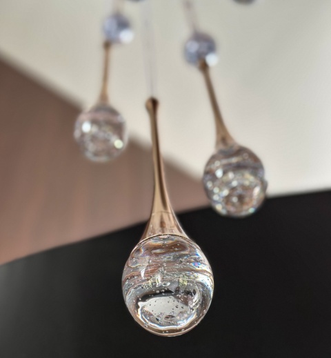 Lampa wisząca na antresolę, 400cm czarna