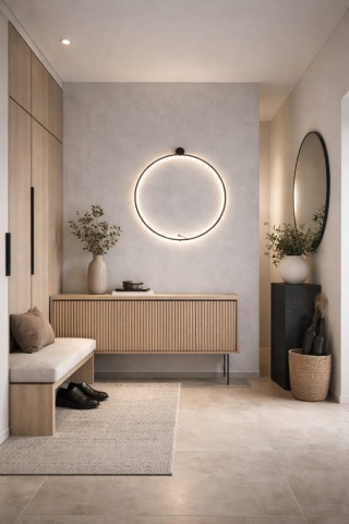 KINKIET VISUAL, CZARNY 60cm