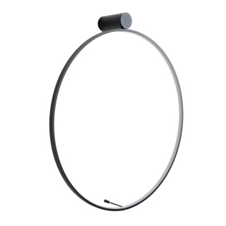 KINKIET VISUAL, CZARNY 80cm