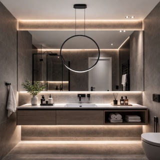 LAMPA WISZĄCA VISUAL VER, CZARNA 80cm