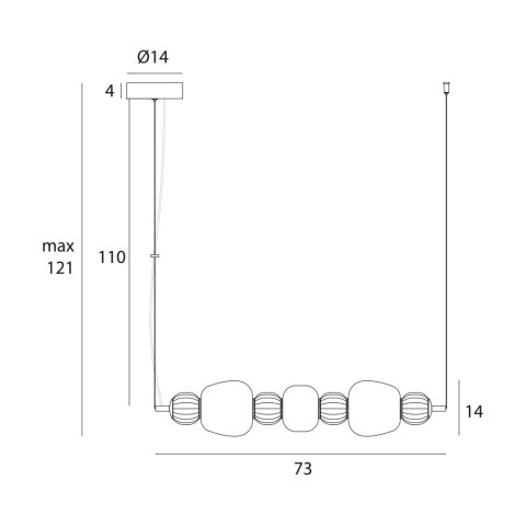 LAMPA WISZACA MODERN 28W, OPAL + DARK GREY+MEDIUM BROWN+LIGHT GREY