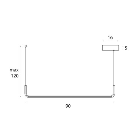 LAMPA WISZĄCA URUS 17W