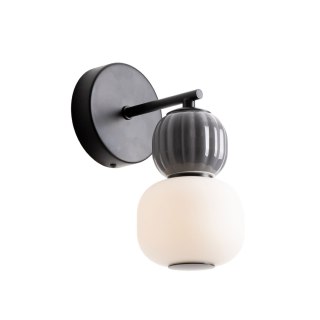 KINKIET MODERN 5W, OPAL + DARK GREY