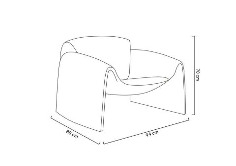 Fotel FLESSI czarny, ekoskóra, modernistyczny