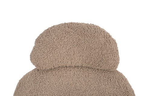 Fotel bujany PLUSH TEDDY ciemny beżowy tapicerowany