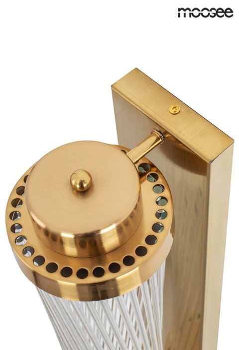 Lampa ścienna COLUMN 60 złota