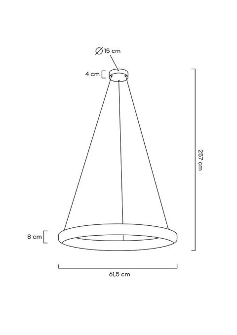 Lampa wisząca LIBERTY 60 złota
