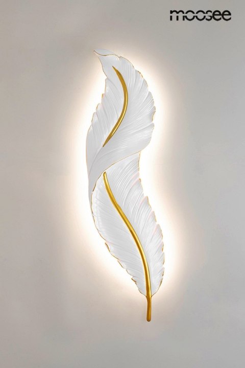 MOOSEE lampa ścienna IKAR 60 biała / złota