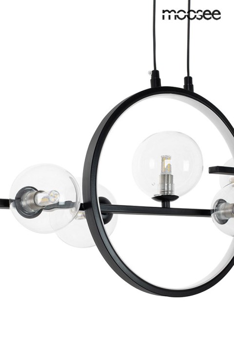 Lampa wisząca ALURE LINE TWIN 90 czarna