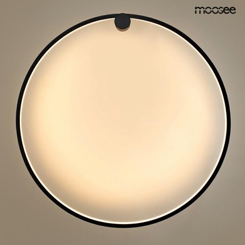 Lampa ścienna HOOP 80 czarna